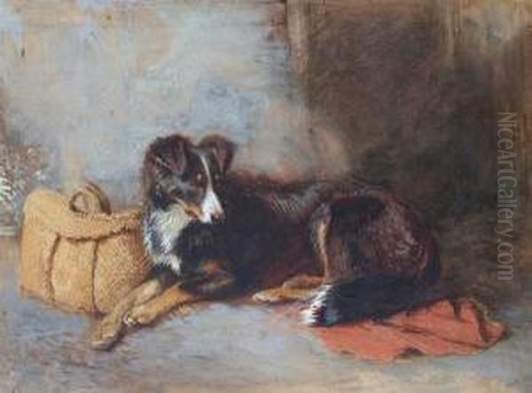 Sheep Dog Resting Oil Painting by Briton Riviere