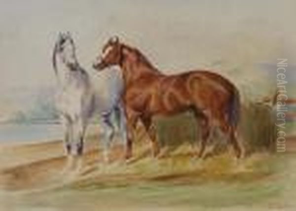 Cavalli Oil Painting by Henry Parsons Riviere