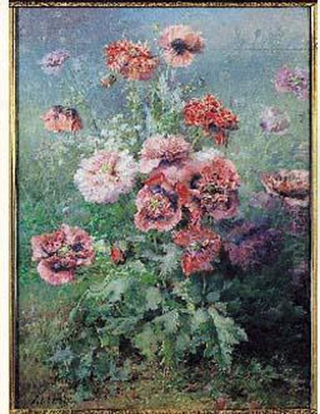 Fleurs Des Champs Oil Painting by Francois Rivoire