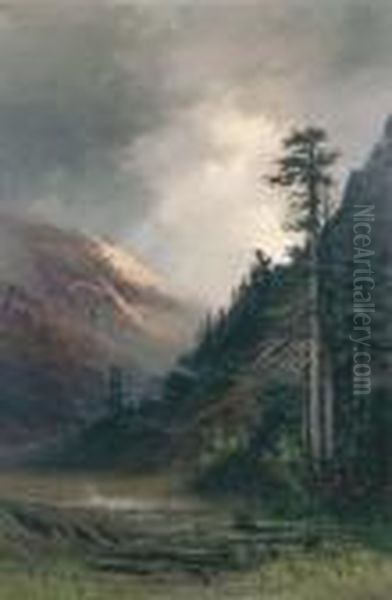 Storm Over The Divide Oil Painting by Julian Walbridge Rix