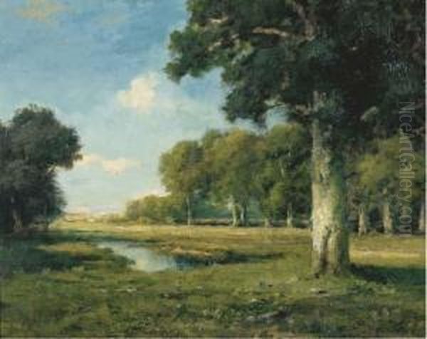 Scene Near Patterson, New Jersey Oil Painting by Julian Walbridge Rix