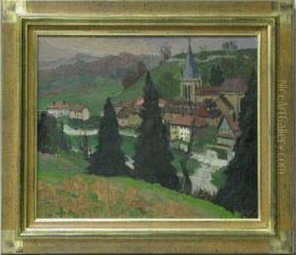 Montbenois Oil Painting by Gaston Robbe