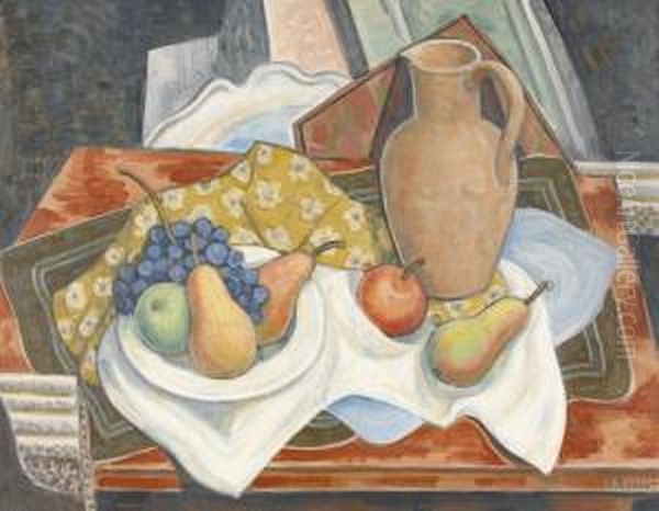 Nature Morte Aux Fruits Oil Painting by Theophile Paul Robert