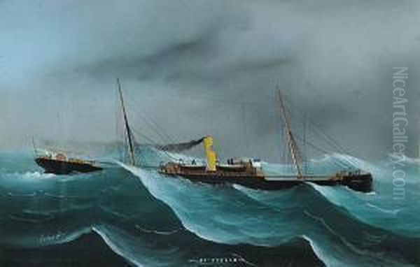 S.s. Stella Oil Painting by Luigi Roberto