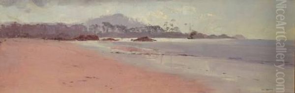 Ulverstone Beach Oil Painting by Tom Roberts