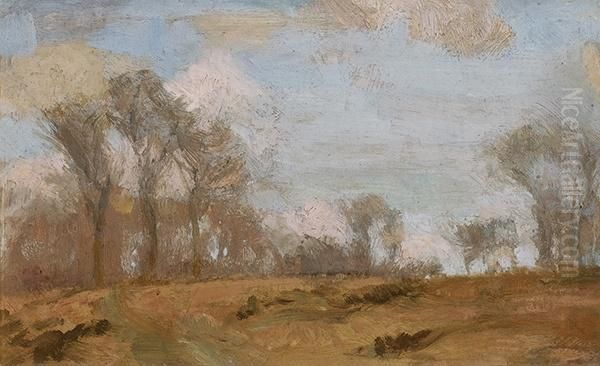 Tasmanian Landscape Oil Painting by Tom Roberts