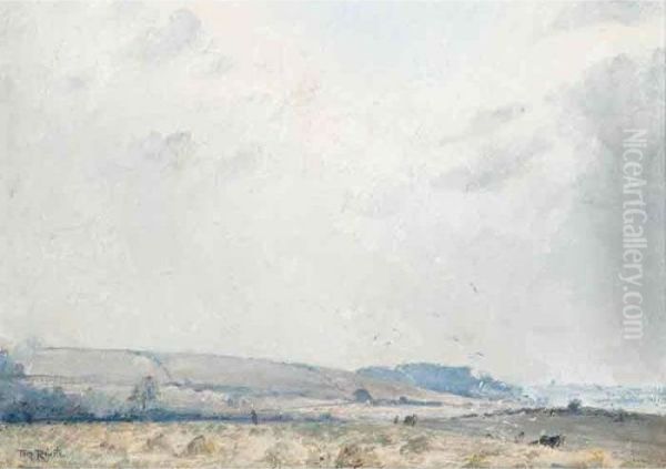 A Windy Day, Dorset Oil Painting by Tom Roberts