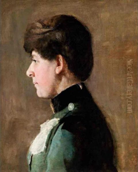 Portrait Of A Lady Oil Painting by Tom Roberts