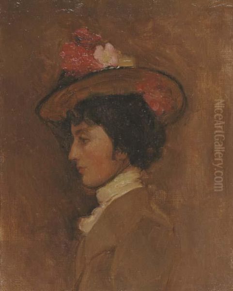 Portrait Of A Lady Oil Painting by Tom Roberts