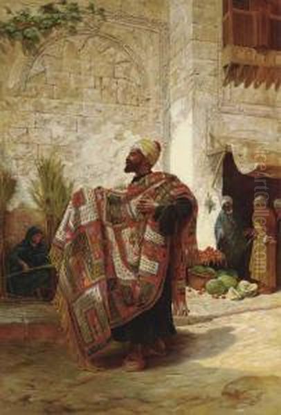 The Carpet Seller Oil Painting by Charles Robertson