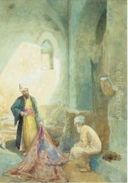 The Carpet Seller Oil Painting by Charles Robertson