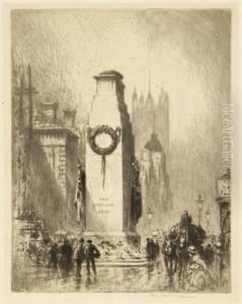 The Cenotaph Oil Painting by Percy Robertson