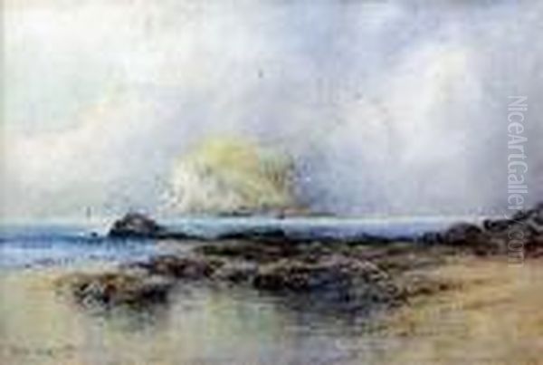 The Bass Rock Oil Painting by Percy Robertson