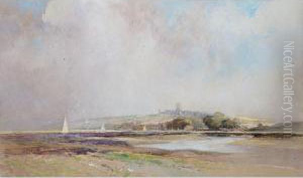 Blakeney, Norfolk; Beach Scene Oil Painting by Percy Robertson