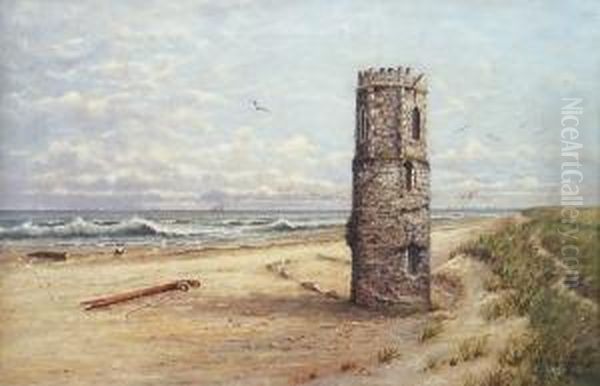 Eccles Tower, Norfolk Oil Painting by Walter Robertson