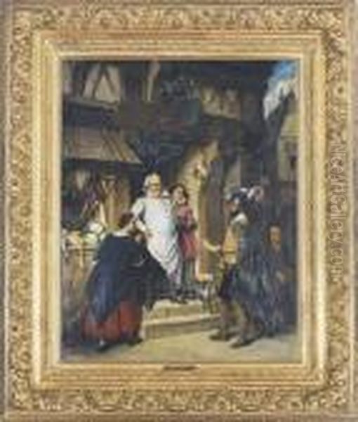 Le Billet De Logement Oil Painting by Jean-Baptiste Robie