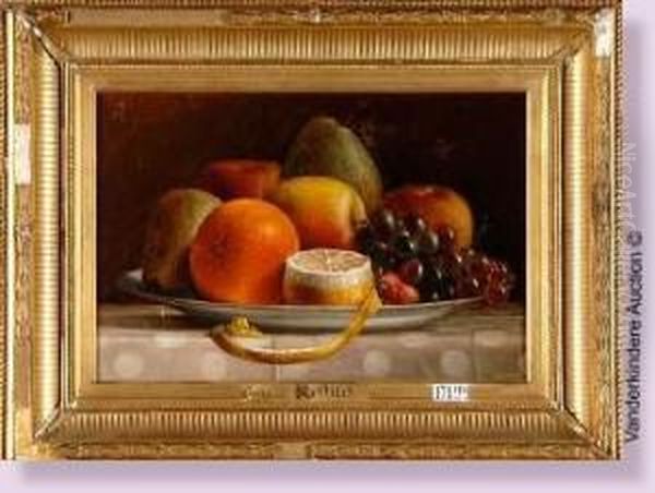 Nature Morte Aux Fruits Oil Painting by Jean-Baptiste Robie