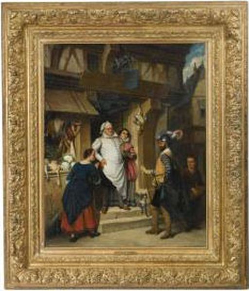 Le Billet De Logement Oil Painting by Jean-Baptiste Robie