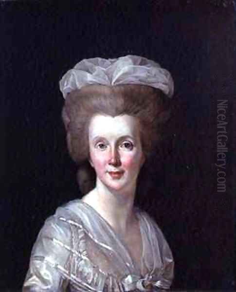 Portrait of Madame Necker 1739-94 Oil Painting by Duplessis, Joseph-Siffrede