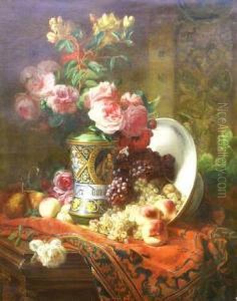 Nature's Bounty Oil Painting by Jean-Baptiste Robie