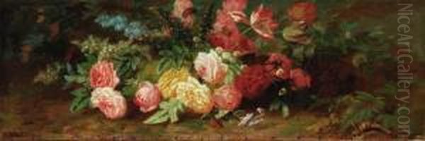 Springtime Bouquet Oil Painting by Jean-Baptiste Robie