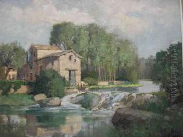 Le Moulin Chariet Oil Painting by Georges Charles Robin