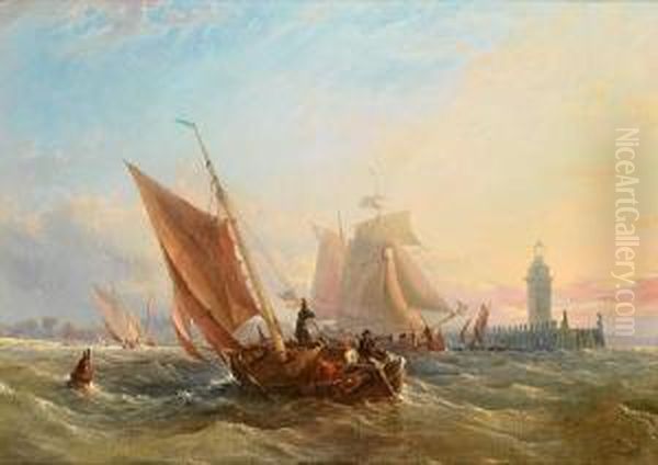 Dordrecht Oil Painting by Thomas Sewell Robins