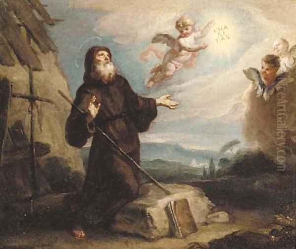 Saint Francis of Paola Oil Painting by Gaspare Diziani