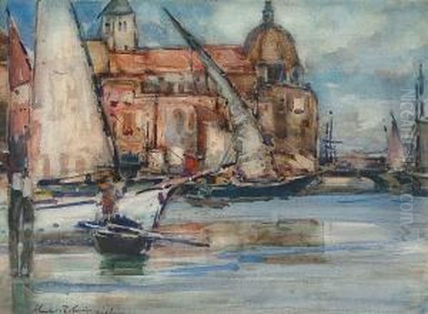 Dordrecht Oil Painting by Alexander Charles Robinson