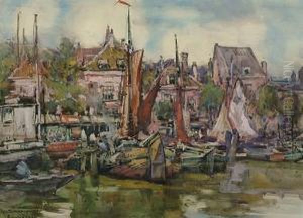 Dordrecht Oil Painting by Alexander Charles Robinson