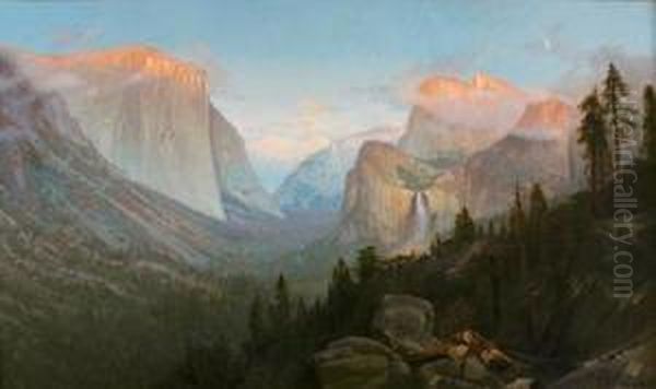 Yosemite Valley Oil Painting by Charles Robinson