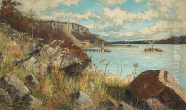 Along The Palisades Oil Painting by Hal Robinson