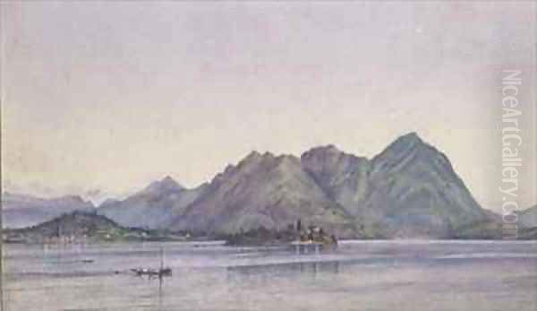 Baveno Lake Maggiore Oil Painting by Ada Dundas