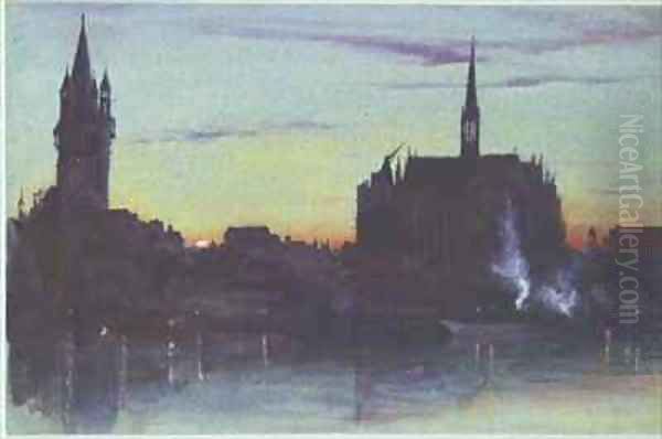 Cologne Oil Painting by Ada Dundas