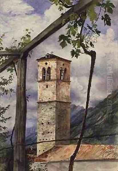 Santa Maria degli Angeli Lugano Oil Painting by Ada Dundas