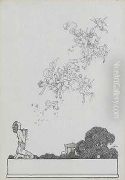 A Midsummer Night's Dream Oil Painting by William Heath Robinson