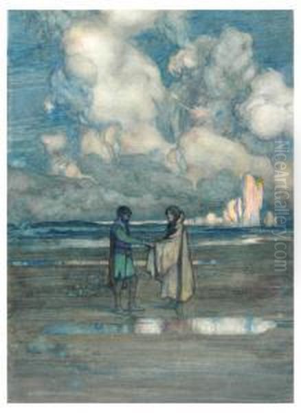 Sebastian: No, Sooth, Sir. My Determinatevoyage Is Mere Extravagancy Oil Painting by William Heath Robinson