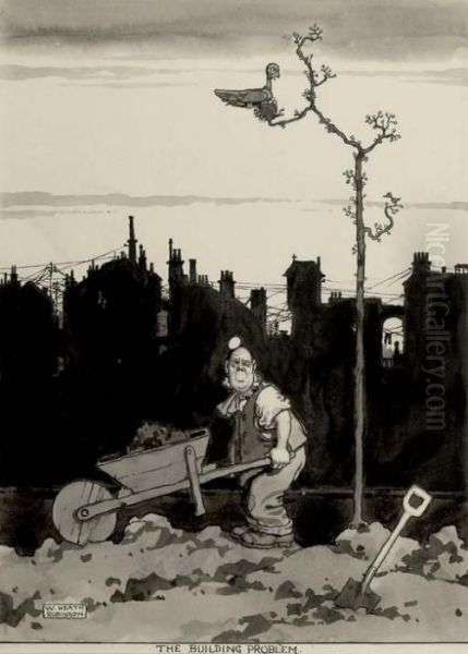 Untitled Oil Painting by William Heath Robinson