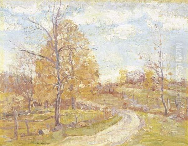 Autumn, Lyme, Connecticut Oil Painting by William S. Robinson