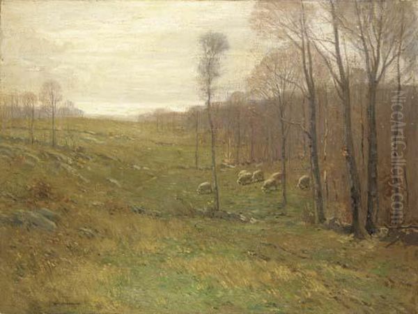 Pasture In Old Lyme Oil Painting by William S. Robinson