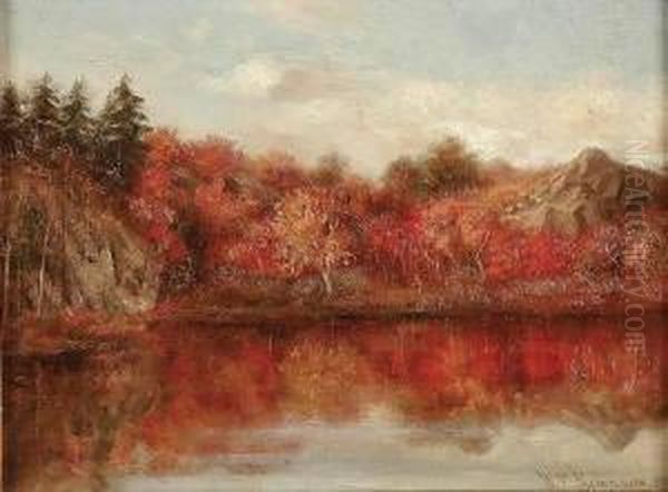 Autumn Glow Oil Painting by William T. Robinson