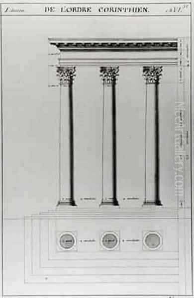 The Corinthian Order Oil Painting by Antoine Babuty Desgodets