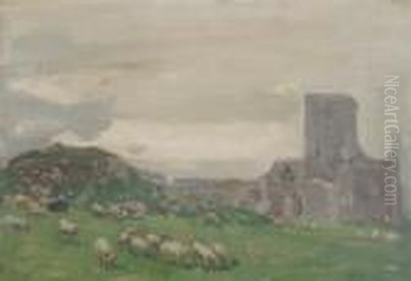 Iona Cathedral Oil Painting by Alexander Ignatius Roche