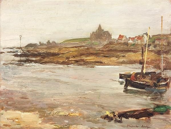 Fishing Boats, St Monan's Oil Painting by Alexander Ignatius Roche