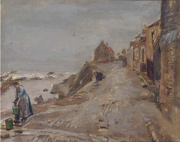 Wet Day, St. Monans Oil Painting by Alexander Ignatius Roche