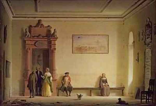 The Waiting Room Oil Painting by Hermann Dyck