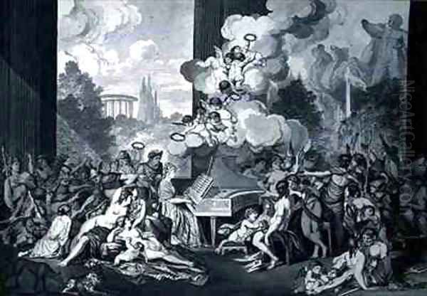 Allegorical picture depicting Julie Smits by Joseph Dreppe