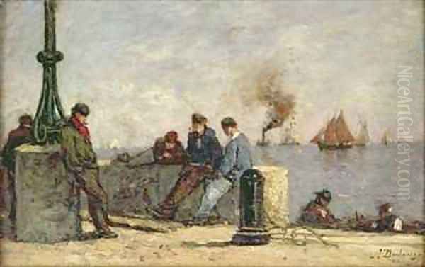 Sailors Oil Painting by Louis Alexandre Dubourg