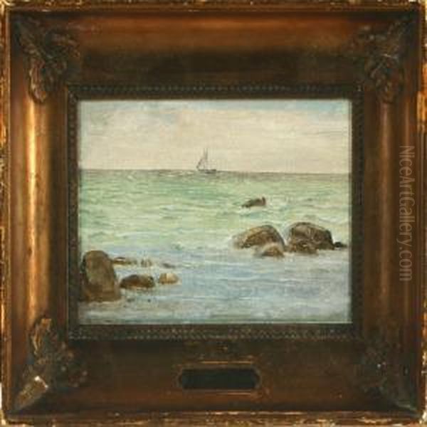 Costal Scenery Oil Painting by Jorgen Roed