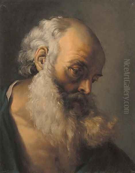 Saint Jerome by Louis-Jacques Durameau